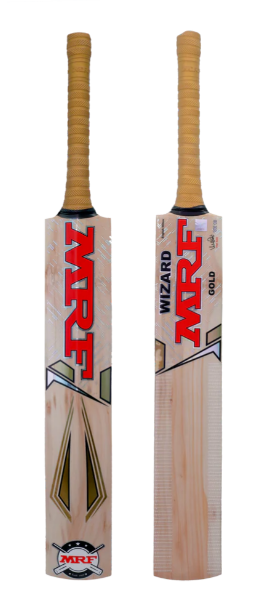 MRF Wizard Gold English Willow Bat – Short Handle