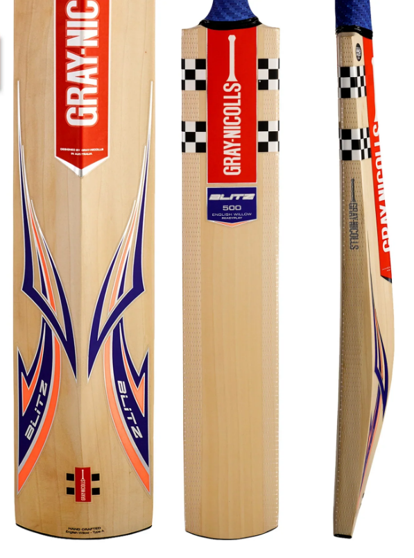 Gray-Nicolls Blitz 500 Cricket Bat – Ready to Play (Short Handle)
