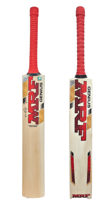 MRF Genius Soldier English Willow Bat – Short Handle