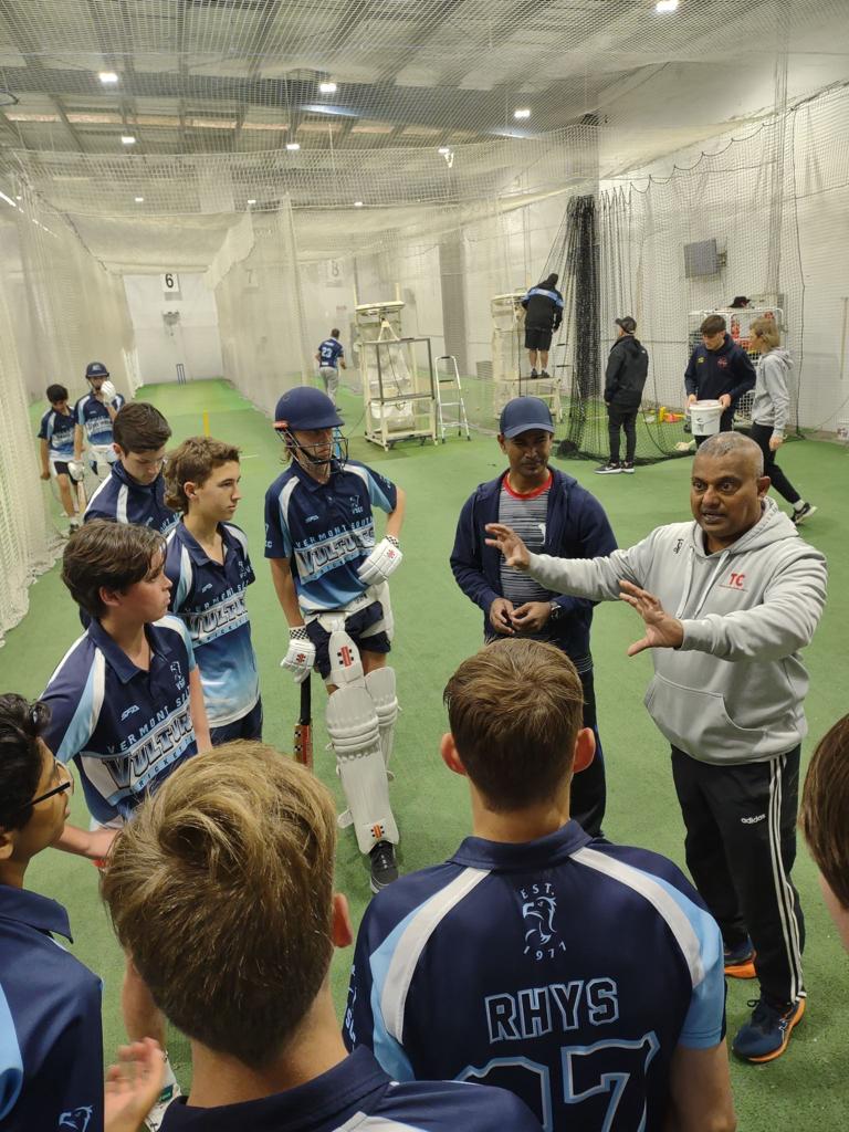 Junior batting practice
