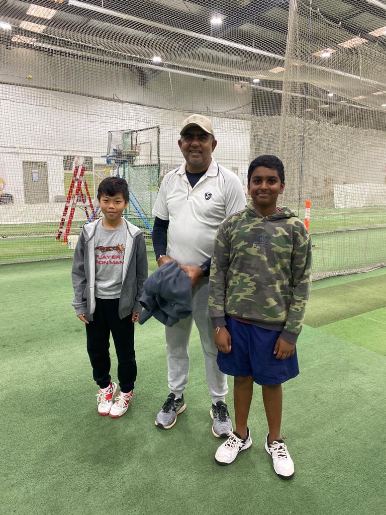 Coach with juniors